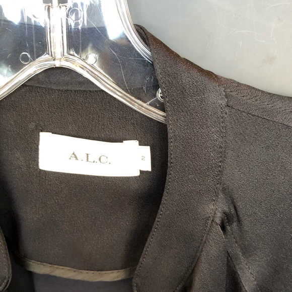 A.L.C. Satin trench coat - Picture 2 of 8